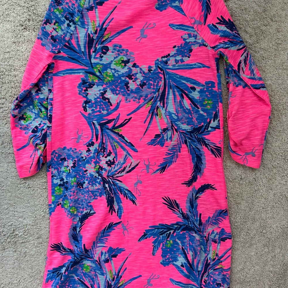 Lilly Pulitzer Pink and Bright Blue Dress - Picture 5 of 5